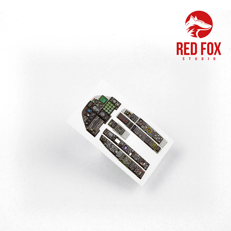 Red Fox Studio 32001 1:32 Fairchild A-10A Thunderbolt II Quick Set 3D Acrylic Instrument Panel