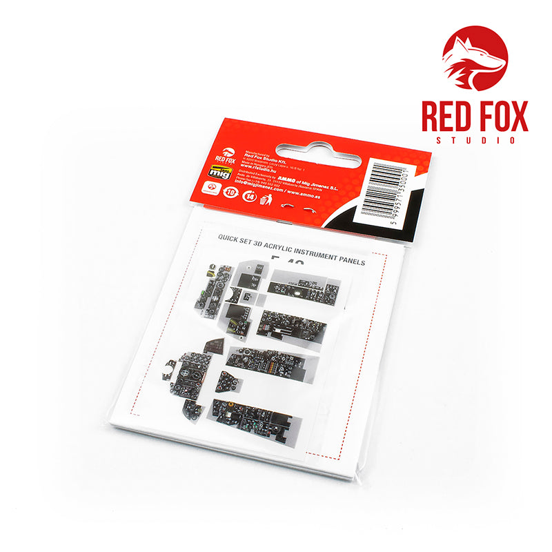 Red Fox Studio 32002 1:32 McDonnell F-4C Phantom II Quick Set 3D Acrylic Instrument Panel