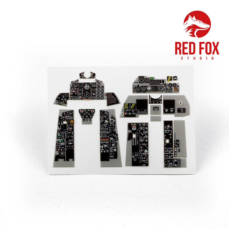 Red Fox Studio 32002 1:32 McDonnell F-4C Phantom II Quick Set 3D Acrylic Instrument Panel