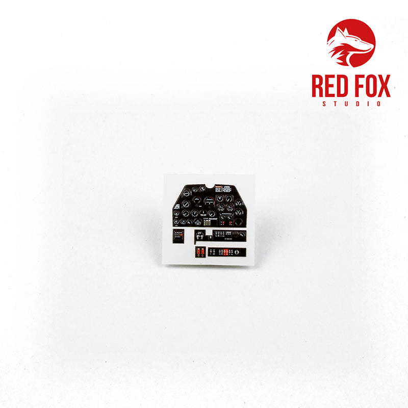 Red Fox Studio 32003 1:32 Lockheed P-38L-5-LO Lightning Quick Set 3D Acrylic Instrument Panel