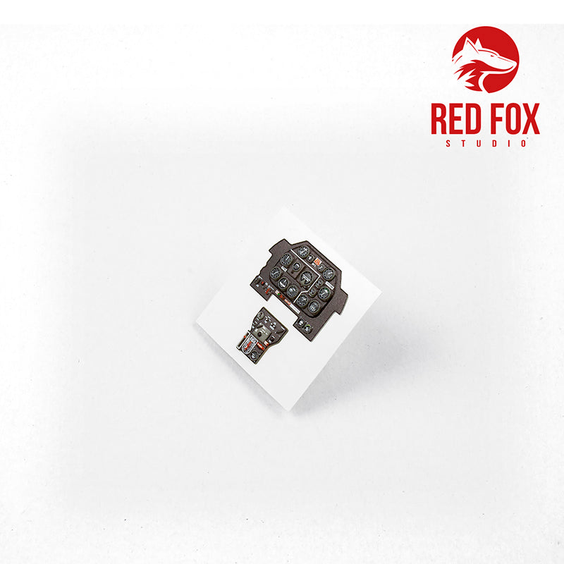 Red Fox Studio 32005 1:32  P-51D-5NA Mustang Quick Set 3D Acrylic Instrument Panel