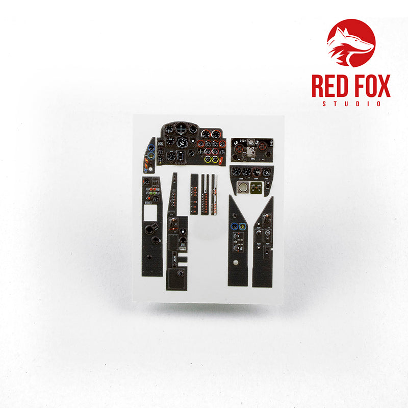 Red Fox Studio 32008 1:32 Messerschmitt Me-262B-1/U-1 Quick Set 3D Acrylic Instrument Panel