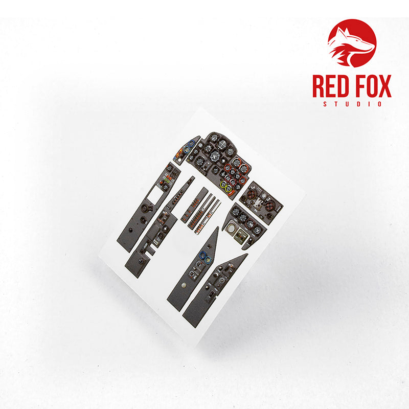 Red Fox Studio 32008 1:32 Messerschmitt Me-262B-1/U-1 Quick Set 3D Acrylic Instrument Panel