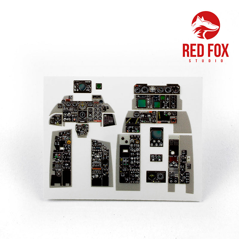 Red Fox Studio 32013 1:32 McDonnell F-4G Phantom II 'Wild Weasel' Quick Set 3D Acrylic Instrument Panel