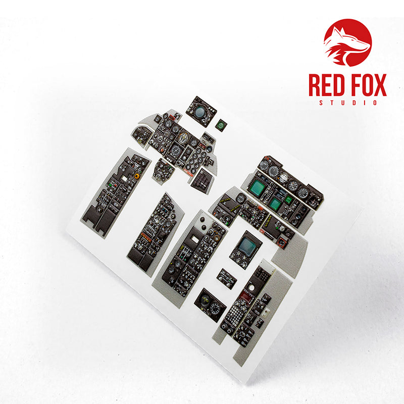 Red Fox Studio 32013 1:32 McDonnell F-4G Phantom II 'Wild Weasel' Quick Set 3D Acrylic Instrument Panel