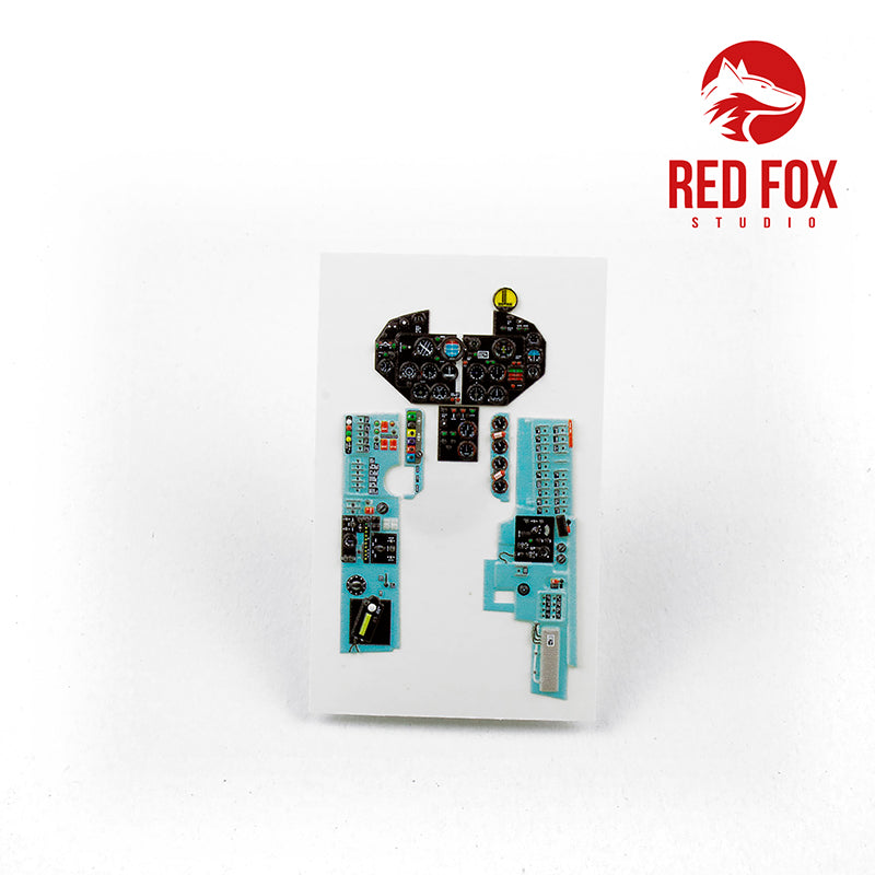 Red Fox Studio 32015 1:32 Mikoyan MiG-19PM Farmer E Quick Set 3D Acrylic Instrument Panel