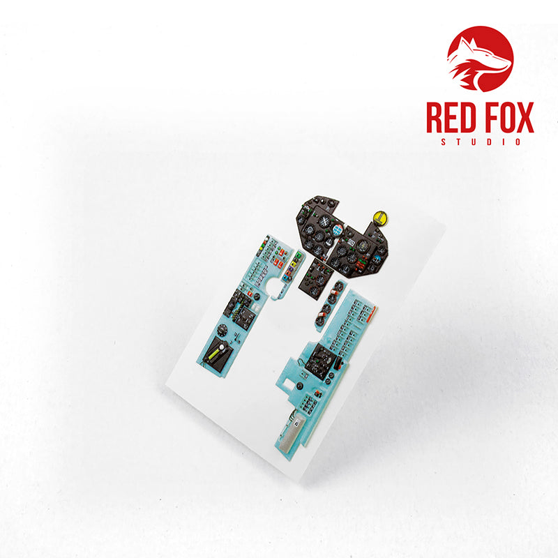 Red Fox Studio 32015 1:32 Mikoyan MiG-19PM Farmer E Quick Set 3D Acrylic Instrument Panel