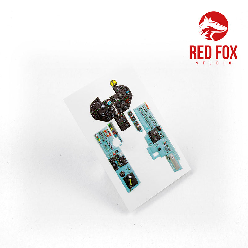 Red Fox Studio 32015 1:32 Mikoyan MiG-19PM Farmer E Quick Set 3D Acrylic Instrument Panel