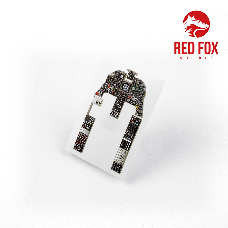 Red Fox Studio 32017 1:32 Northrop F-5E Tiger II Quick Set 3D Acrylic Instrument Panel