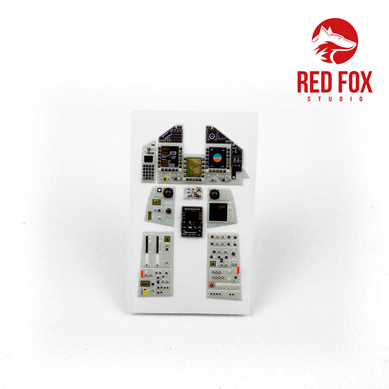 Red Fox Studio 32018 1:32 Eurofighter EF-2000A Typhoon Quick Set 3D Acrylic Instrument Panel