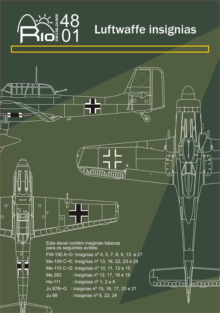 FCM RIO48001 1:48 Luftwaffe Insignias