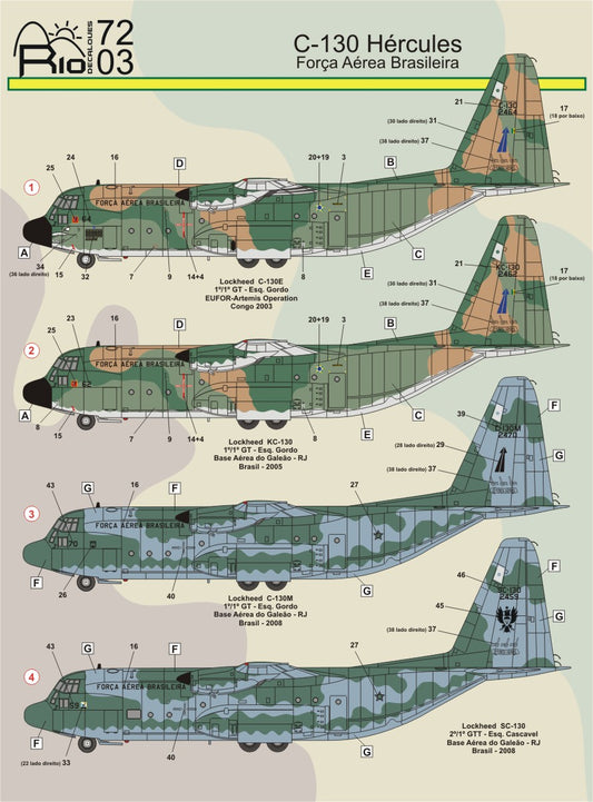 FCM RIO7203 1:72 Lockheed C-130 Hercules (FAB 4 versions)