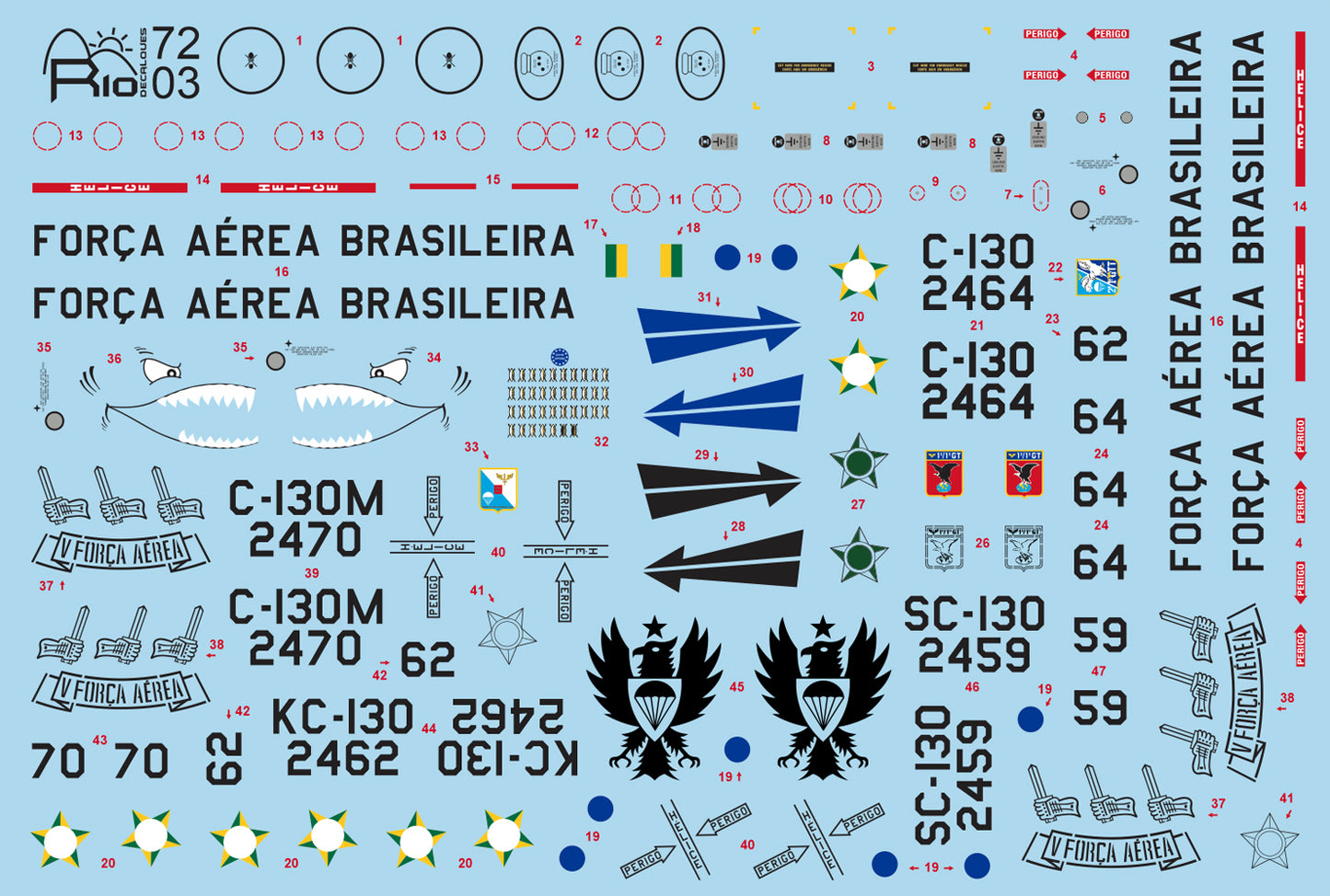 FCM RIO7203 1:72 Lockheed C-130 Hercules (FAB 4 versions)