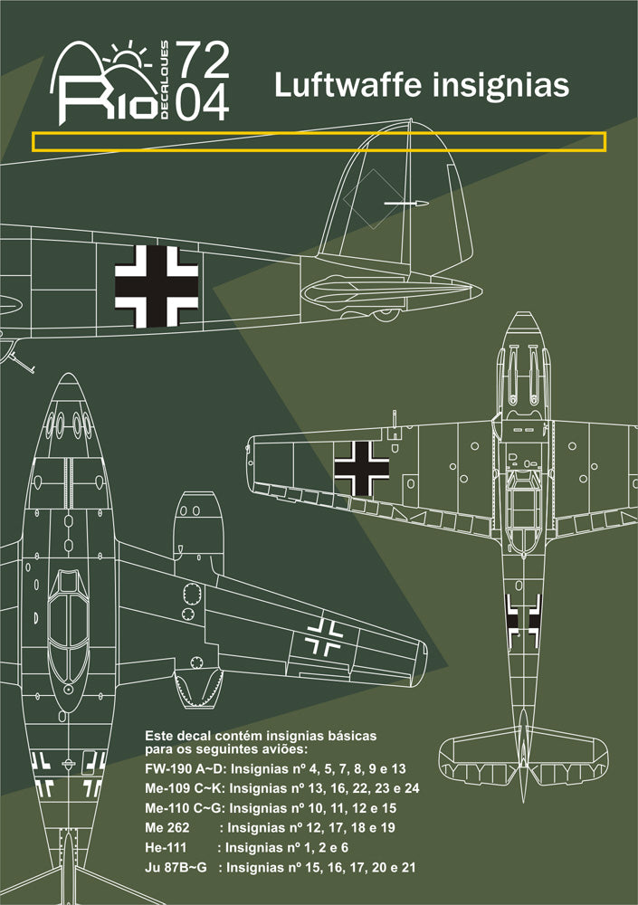 FCM RIO72004 1:72 Luftwaffe Insignias