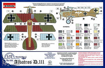 Roden 012 1:72 Albatros D.III