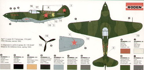 Roden 038 1:72 Lavochkin LaGG-3 series 35