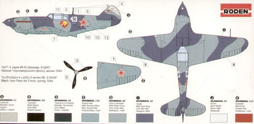 Roden 039 1:72 Lavochkin LaGG-3 series 66