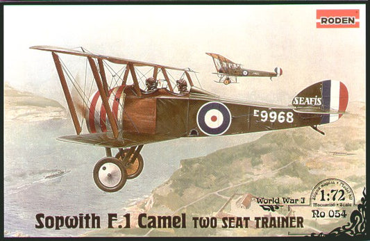 Roden 054 1:72 Sopwith F.1 Camel Two Seat Trainer