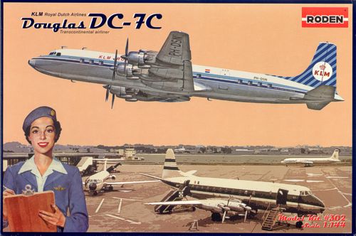 Roden 302 1:144 Douglas DC-7C Royal Dutch Airlines (KLM)