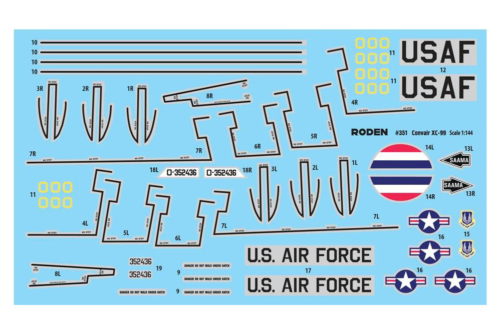 Roden 351 1:144 USAF Convair XC-99 Heavy Transport Aircraft