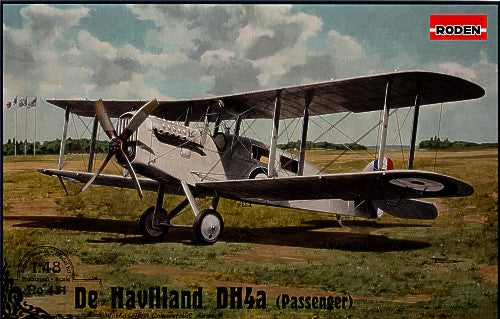 Roden 431 1:48 de Havilland DH.4a (passenger version). The worlds first commercial aircraft