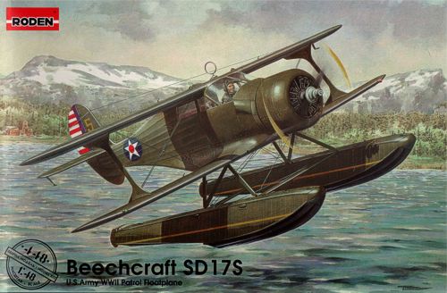 Roden 448 1:48 Beechcraft SD17S U.S Army WWII Patrol Floatplane