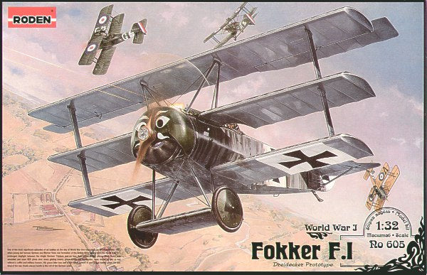 Roden 605 1:32 Fokker F.1 Tri-Plane Prototype