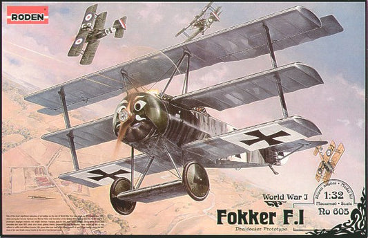 Roden 605 1:32 Fokker F.1 Tri-Plane Prototype