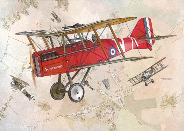 Roden 607 1:32 Royal_Aircraft_Factory S.E.5a with Wolseley Viper Engine