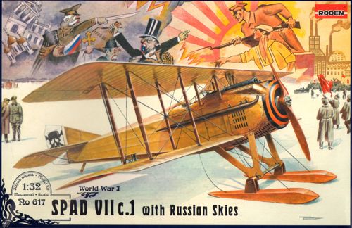 Roden 617 1:32 SPAD VII c.1 with Russian Skis