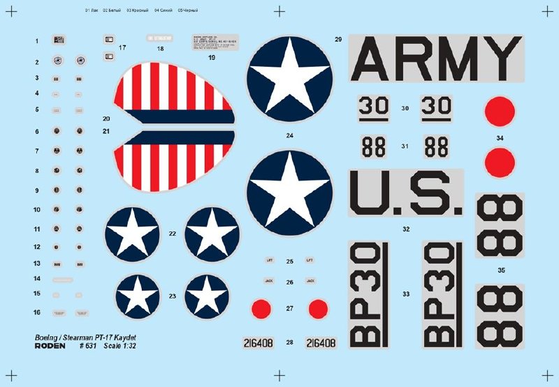 Roden 631 1:32 Stearman PT-17 Kaydet