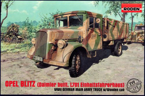 Roden 719 1:72 Opel Blitz (Daimler-Benz L701) with Wooden Cab