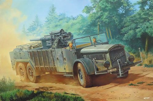 Roden 727 1:72 Sd.Kfz.Vomag with Rear Mounted 88mm Flak Gun