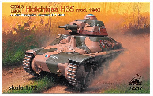 RPM 72217 1:72 French Hotchkiss H-35 Early Version France 1940 with 37mm SA38 Gun