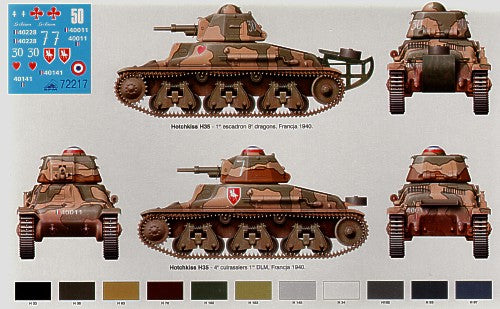 RPM 72217 1:72 French Hotchkiss H-35 Early Version France 1940 with 37mm SA38 Gun