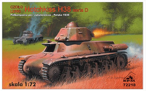 RPM 72218 1:72 French Hotchkiss H-38 Series D Poland 1939 with 37mm SA18 Gun