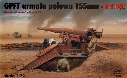 RPM 72602 1:72 GPFT Armata Polowa 155mm - K 419 (f)