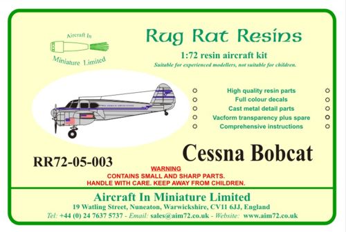 AIM - Rug Rat Resins RR7205003 1:72 Cessna Bobcat