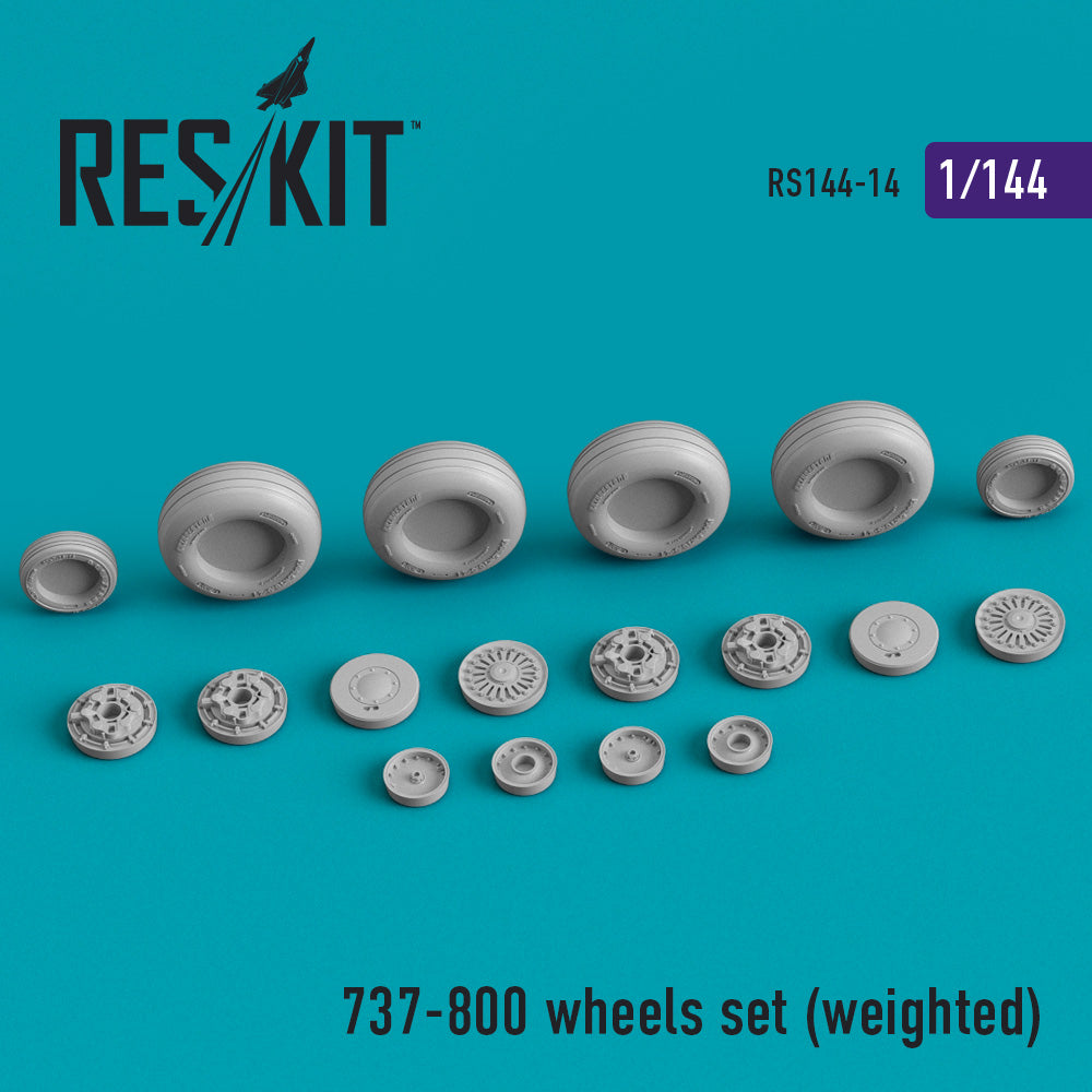 ResKit RS144-0014 1:144 Boeing 737-800 Wheels Set (Weighted)