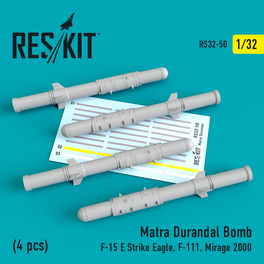 ResKit RS32-0050 1:32 Matra Durandal Bomb (4pcs)