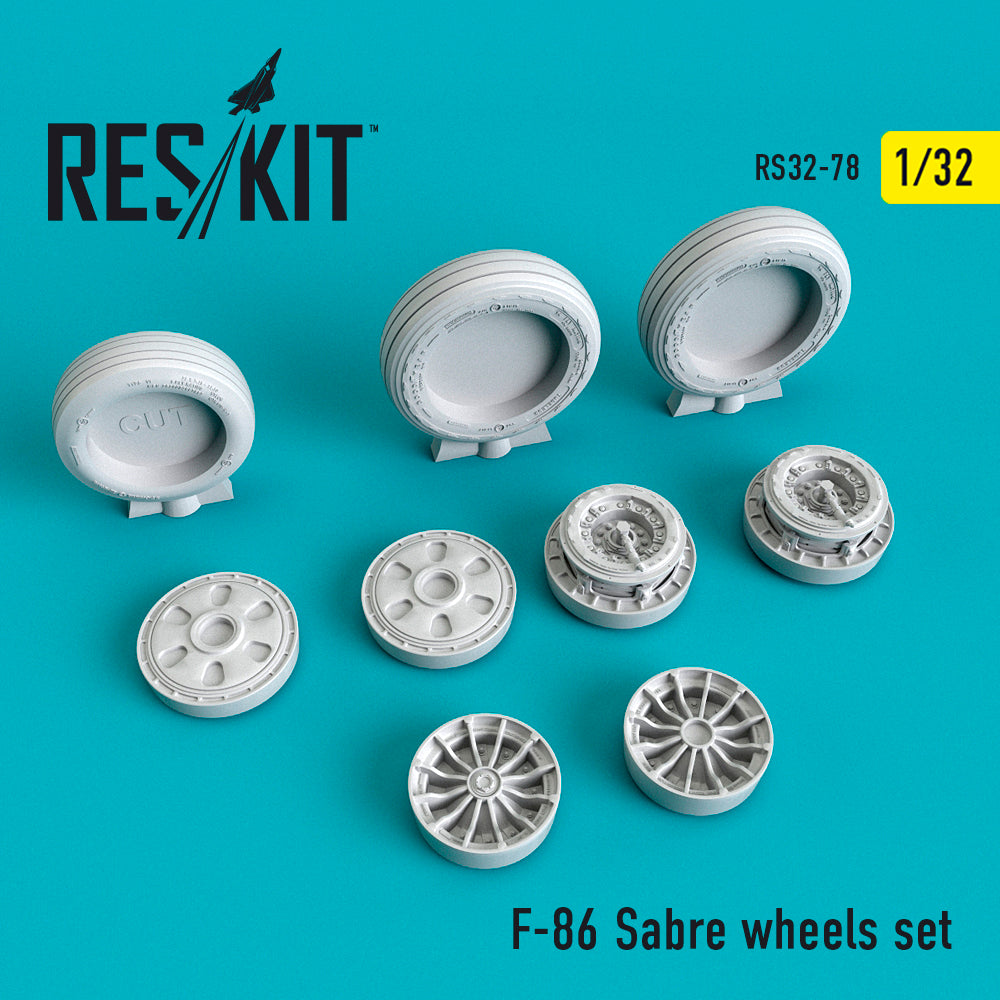 ResKit RS32-0078 1:32 North-American F-86 Sabre wheels set
