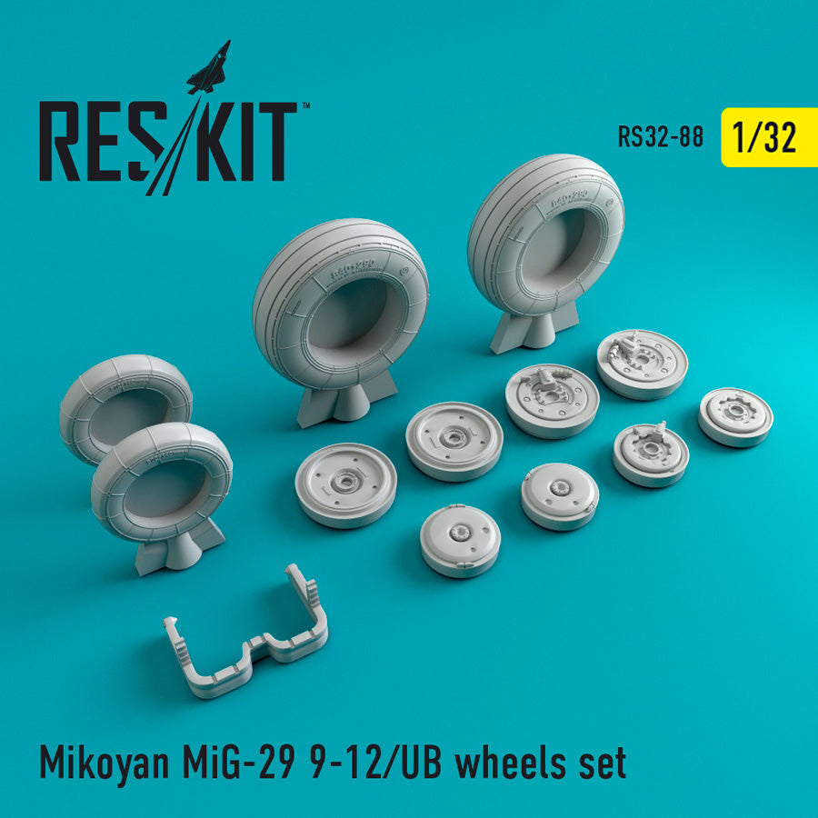 ResKit RS32-0088 1:32 Mikoyan MiG-29UB 9-12/ UB Wheels Set