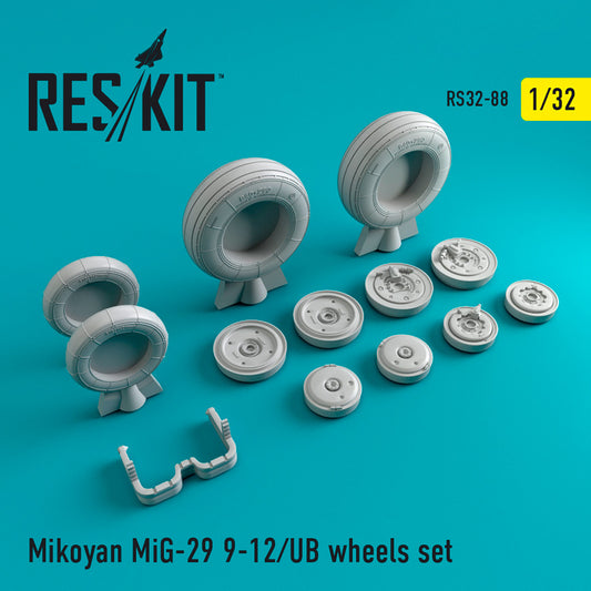 ResKit RS32-0088 1:32 Mikoyan MiG-29UB 9-12/ UB Wheels Set