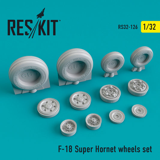 ResKit RS32-0126 1:32 F/A-18E/F/A-18F/F/A-18G Super Hornet wheels set