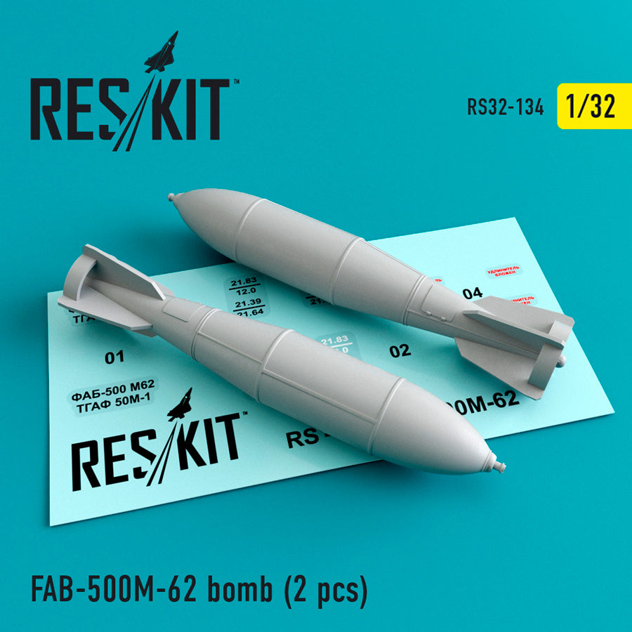 ResKit RS32-0134 1:32 FAB-500 M-62 bomb (2 pcs)