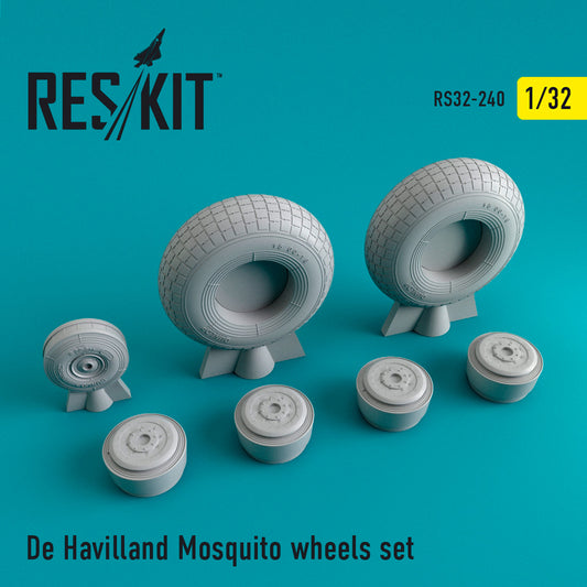 ResKit RS32-0240 1:32 de Havilland Mosquito Wheels Set