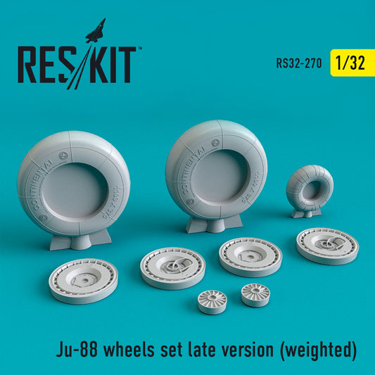 ResKit RS32-0270 1:32 Junkers Ju-88A-4 Wheels Set Late Version (Weighted)