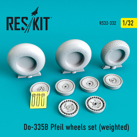 ResKit RS32-0332 1:32 Dornier Do-335B Pfeil Wheels Set (Weighted)