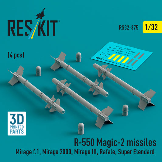ResKit RS32-0375 1:32 R.550 Magic-2 missiles (4 pcs)