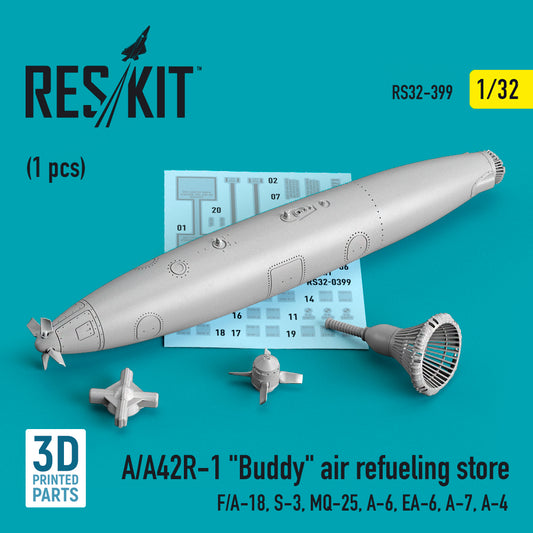 ResKit RS32-0399 1:32 A/A42R-1 'Buddy' Air Refuelling Store (1 pc) (F/A-18, S-3, MQ-25, A-6, EA-6, A-7, Douglas Douglas A-4)
